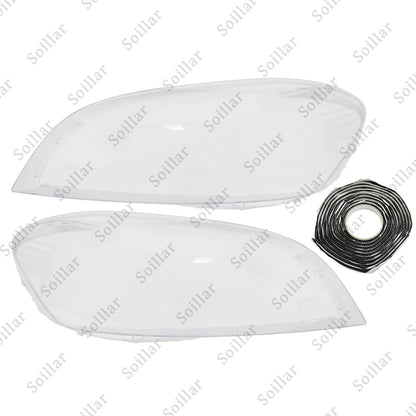 2x For Volvo XC60 2009-2013 Left+Right Front Headlamp Headlight Clear Cover Lens