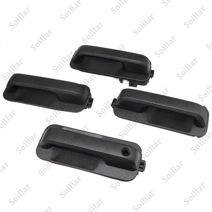 4pcs For Ford F150 2015-2020 Front And Rear Door Black Door Outer Handle