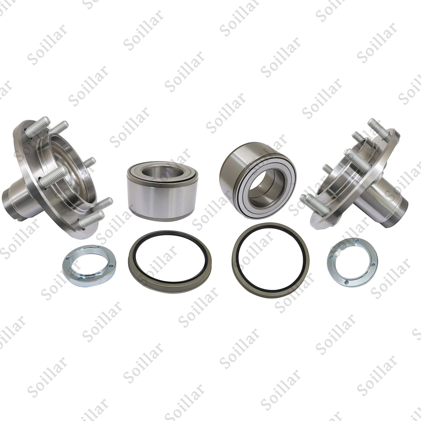 2PCS Front Wheel Hub Bearing Kit w/ Seal Fit 4Runner Sequoia Tundra Tacoma 2WD