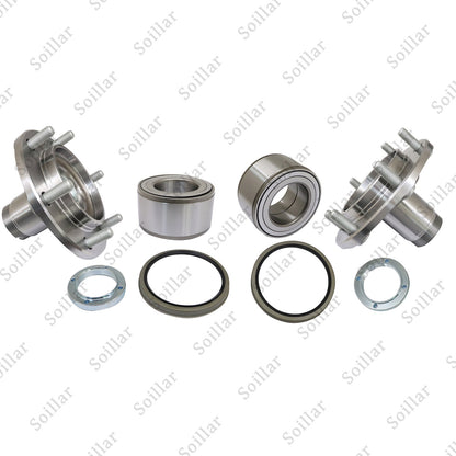 2PCS Front Wheel Hub Bearing Kit w/ Seal Fit 4Runner Sequoia Tundra Tacoma 2WD