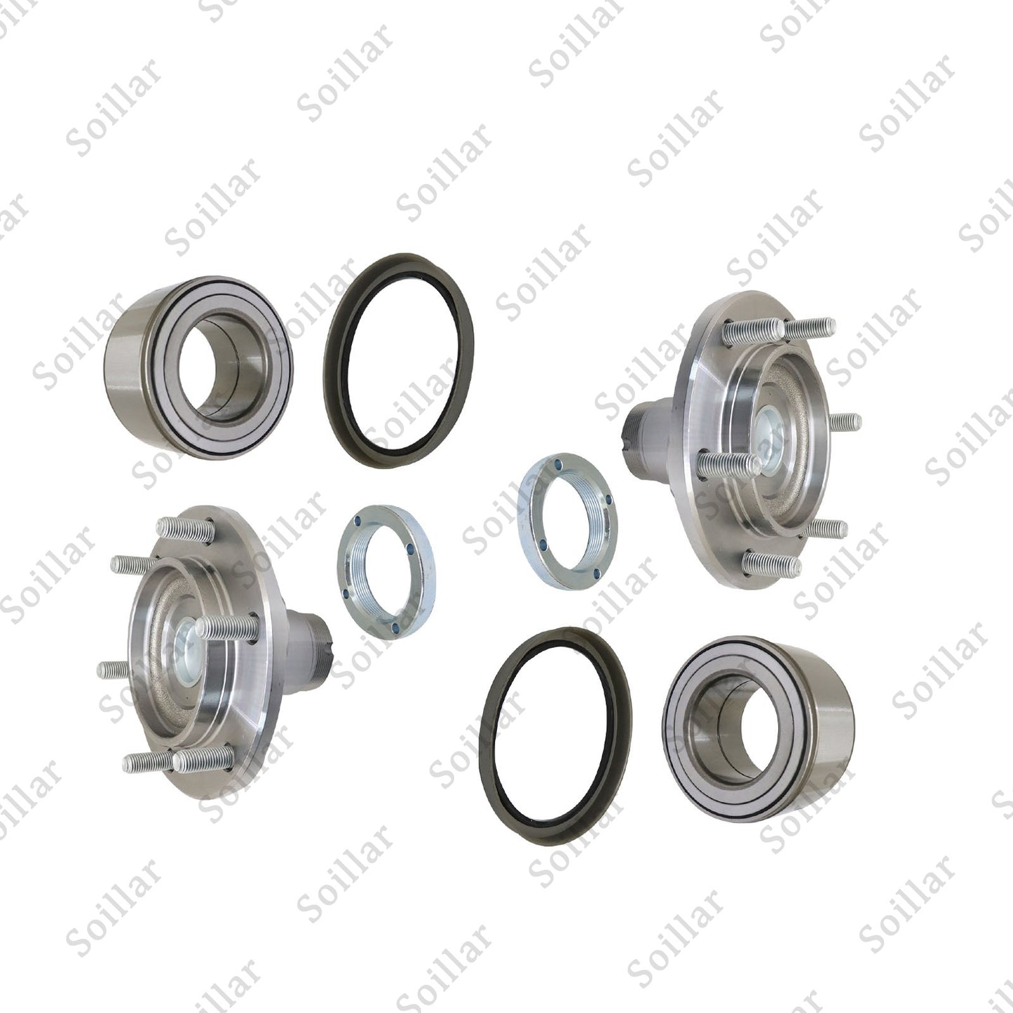 2PCS Front Wheel Hub Bearing Kit w/ Seal Fit 4Runner Sequoia Tundra Tacoma 2WD