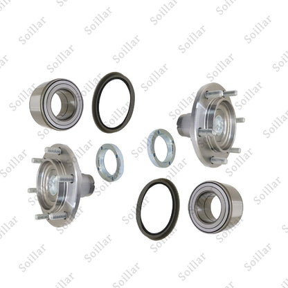 2PCS Front Wheel Hub Bearing Kit w/ Seal Fit 4Runner Sequoia Tundra Tacoma 2WD