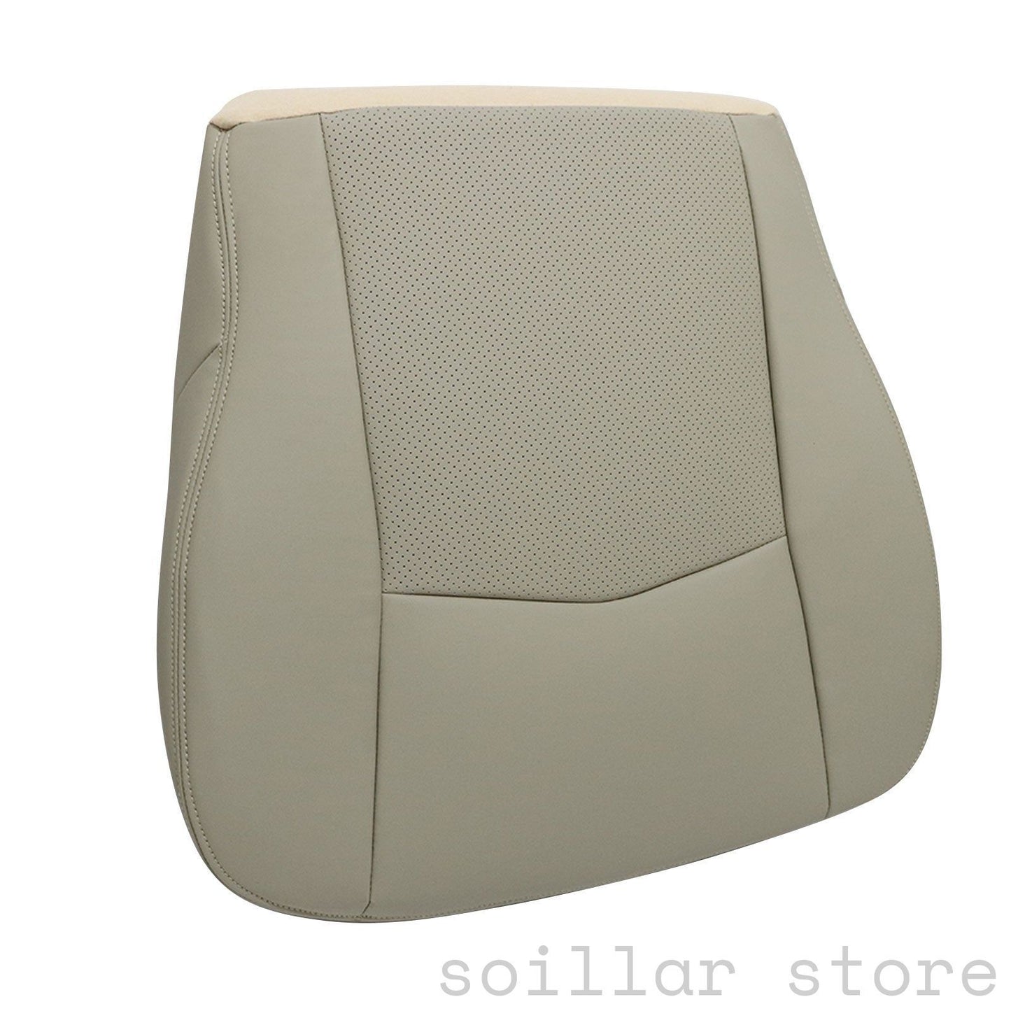 For 2004-2005 Cadillac SRX Driver Bottom Perforated Leather Seat Cover Light Tan