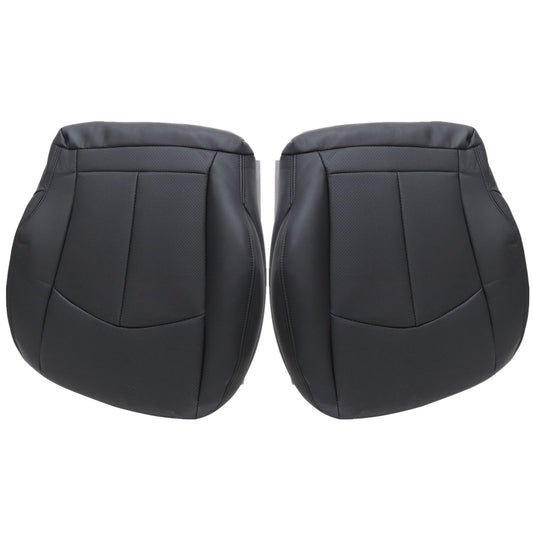 For 2003-2009 Mercedes Benz E63 E280 E300 E320 E350 E500 E550 Driver & Passenger Bottom PERFORATED Leather Seat Cover Black