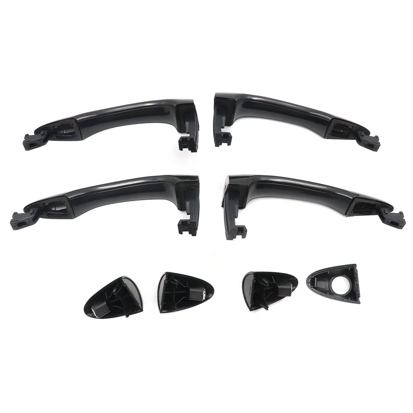 Front Rear Left Right Set of 4 For Kia Exterior Outside Door Handle Primed Black