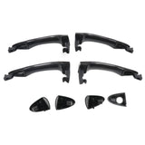 Front Rear Left Right Set of 4 For Kia Exterior Outside Door Handle Primed Black