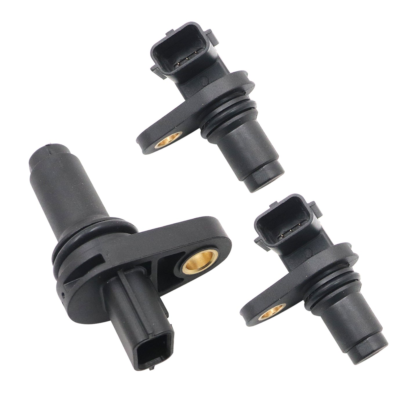 For Nissan Rogue 17-19 L4 2.0L 2x Camshaft & 1x Crankshaft Position Sensor