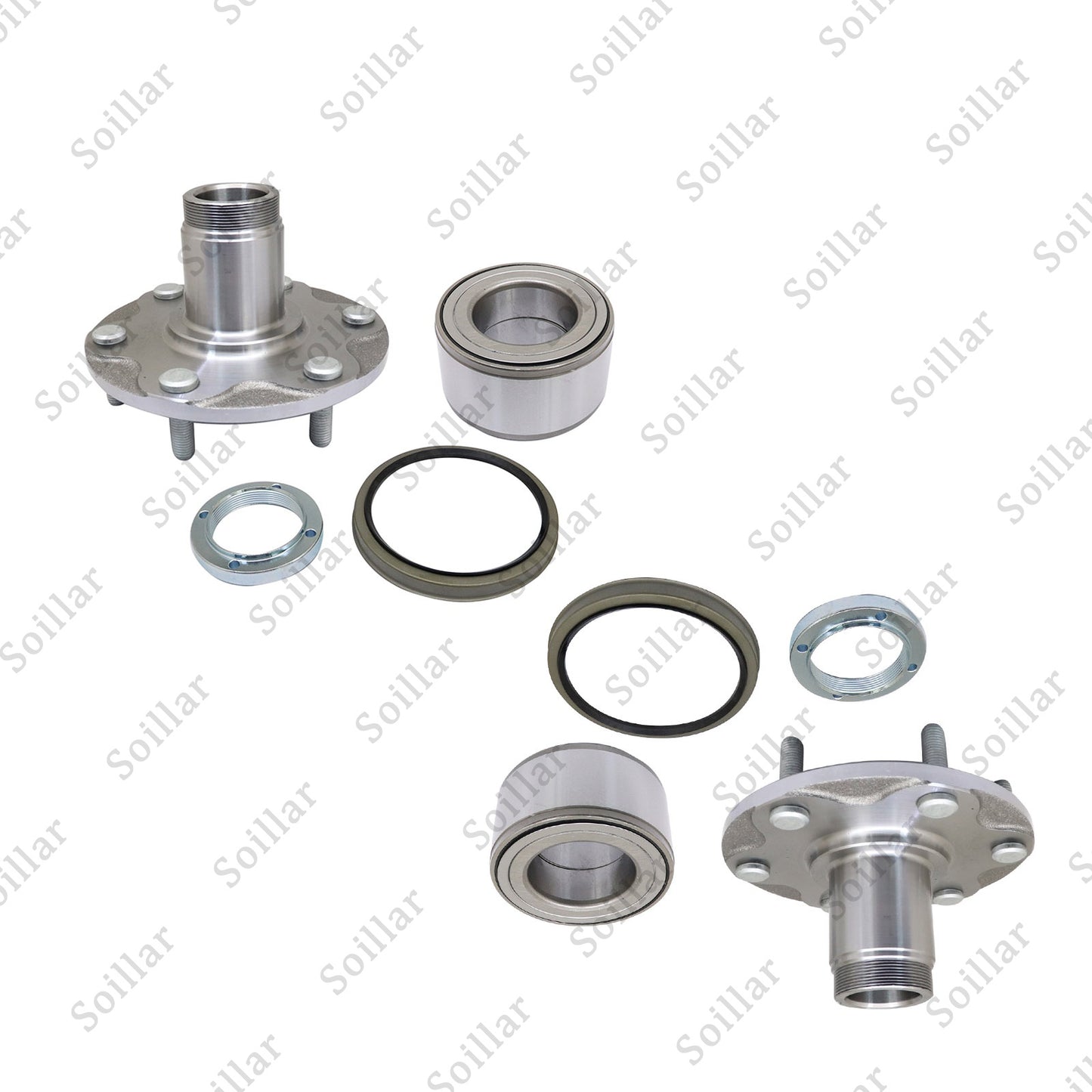 2PCS Front Wheel Hub Bearing Kit w/ Seal Fit 4Runner Sequoia Tundra Tacoma 2WD