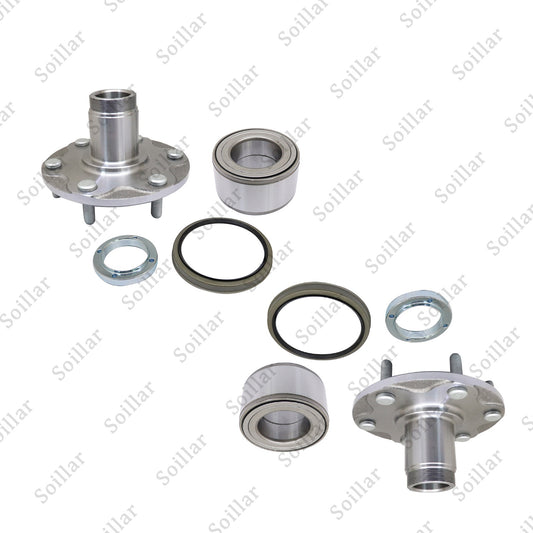 2PCS Front Wheel Hub Bearing Kit w/ Seal Fit 4Runner Sequoia Tundra Tacoma 2WD