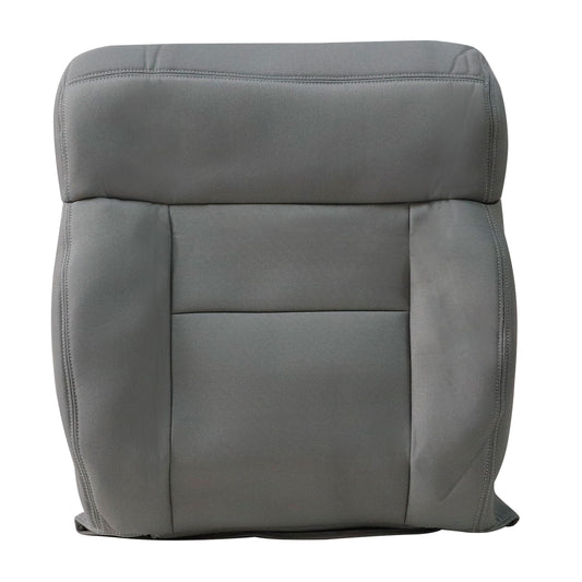 Front Driver & Passenger Bottom & Top Cloth Seat Cover Flint Gray & Driver Bottom Foam Cushion 2004-2008 For Ford F-150 Lariat XL XLT STX FX4