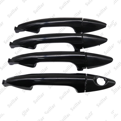 4X Exterior Door Handle Front Rear Left Right For Hyundai Accent 2012-2017