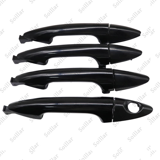 4X Exterior Door Handle Front Rear Left Right For Hyundai Accent 2012-2017