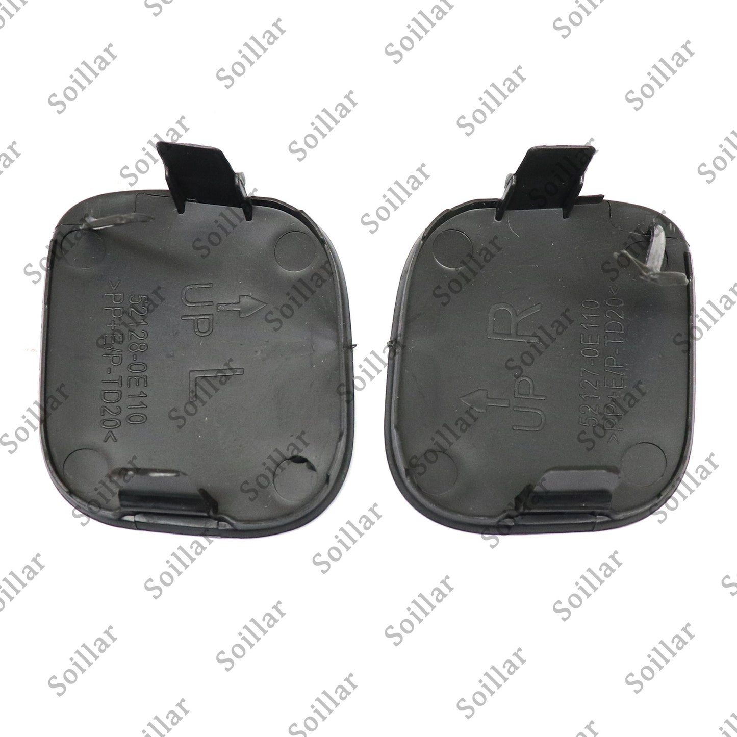 For Toyota Highlander 2014-2016 2PCS Front Bumper Tow Hook Cover Cap 521270E926