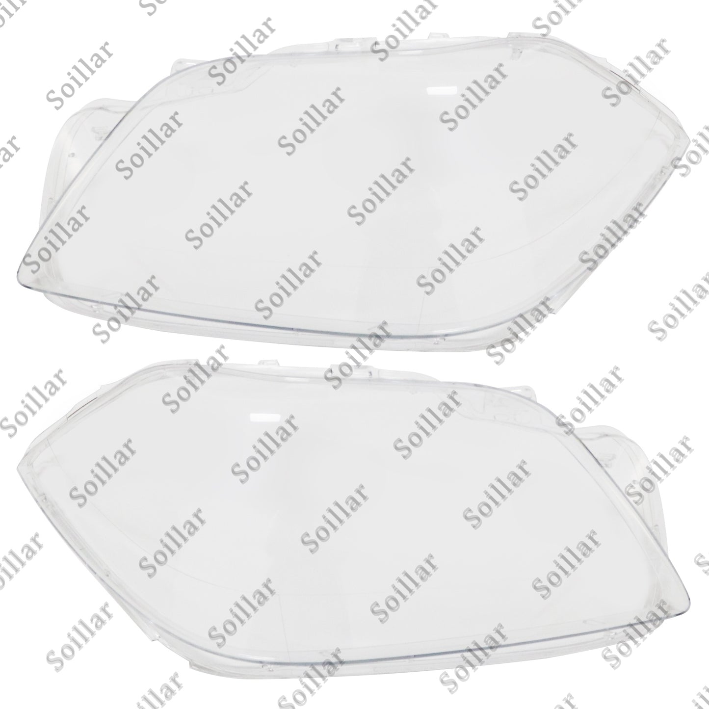 2X Headlamp Headlight Lens Cover LH+RH For Mercedes-Benz GL-Class X166 12-16
