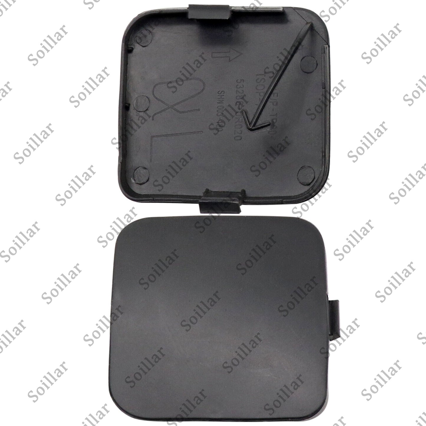 2pcs Tow Hook Covers Front Bumper Right Left Cap For Toyota RAV4 2009-2010 New