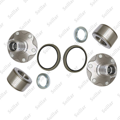2PCS Front Wheel Hub Bearing Kit w/ Seal Fit 4Runner Sequoia Tundra Tacoma 2WD