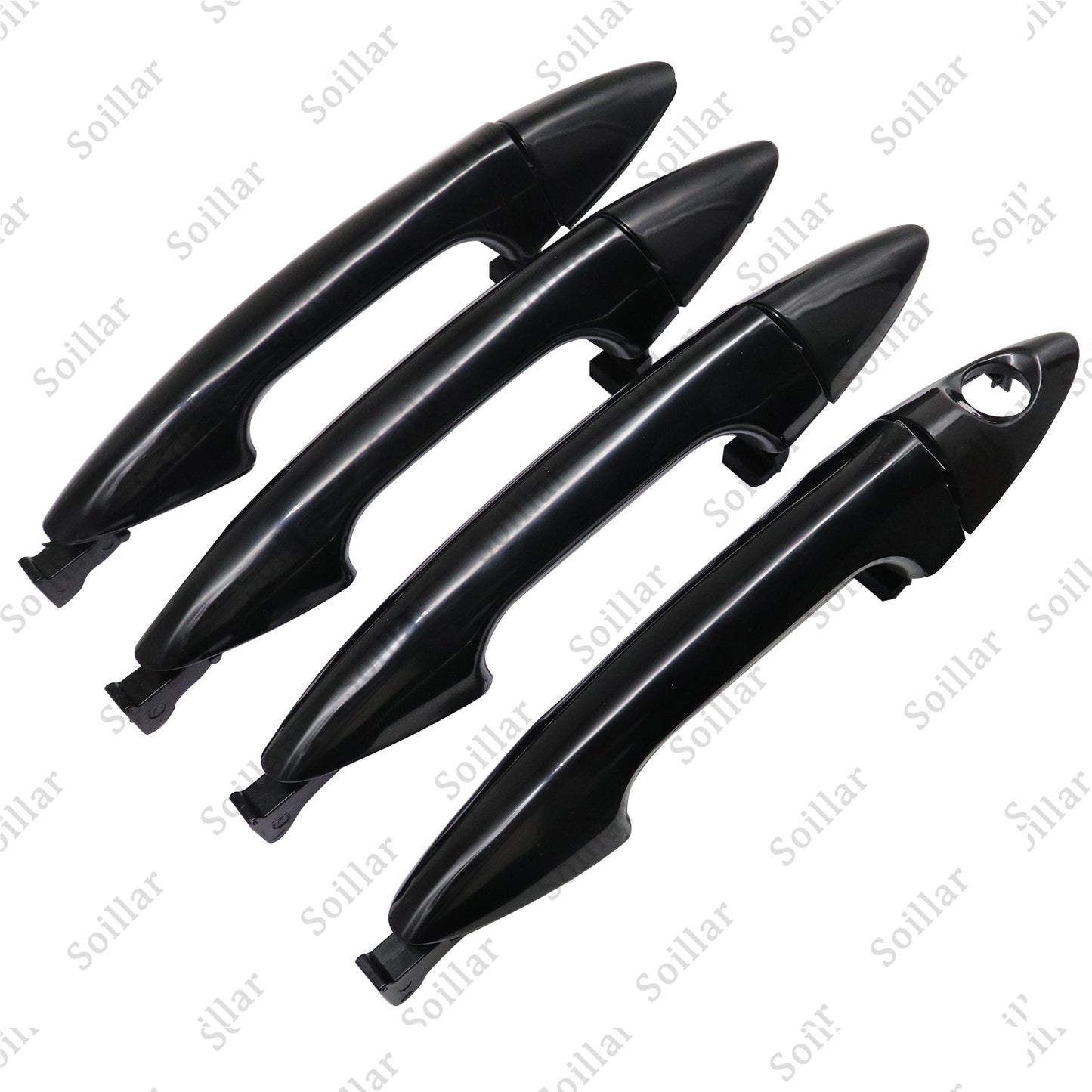 4X Exterior Door Handle Front Rear Left Right For Hyundai Accent 2012-2017