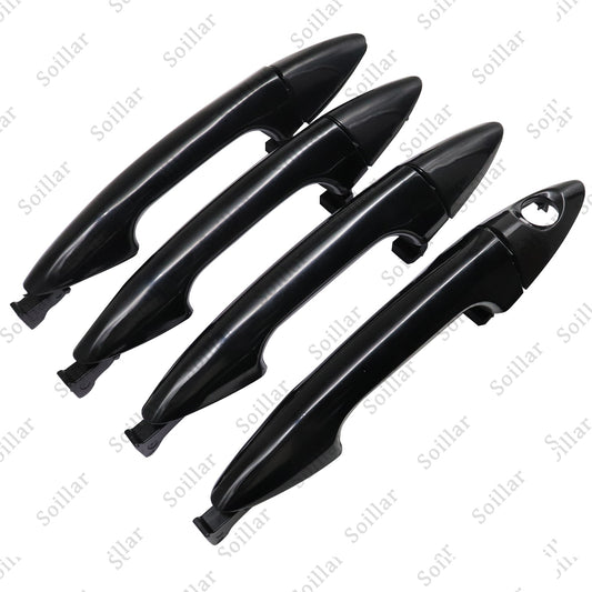 4X Exterior Door Handle Front Rear Left Right For Hyundai Accent 2012-2017