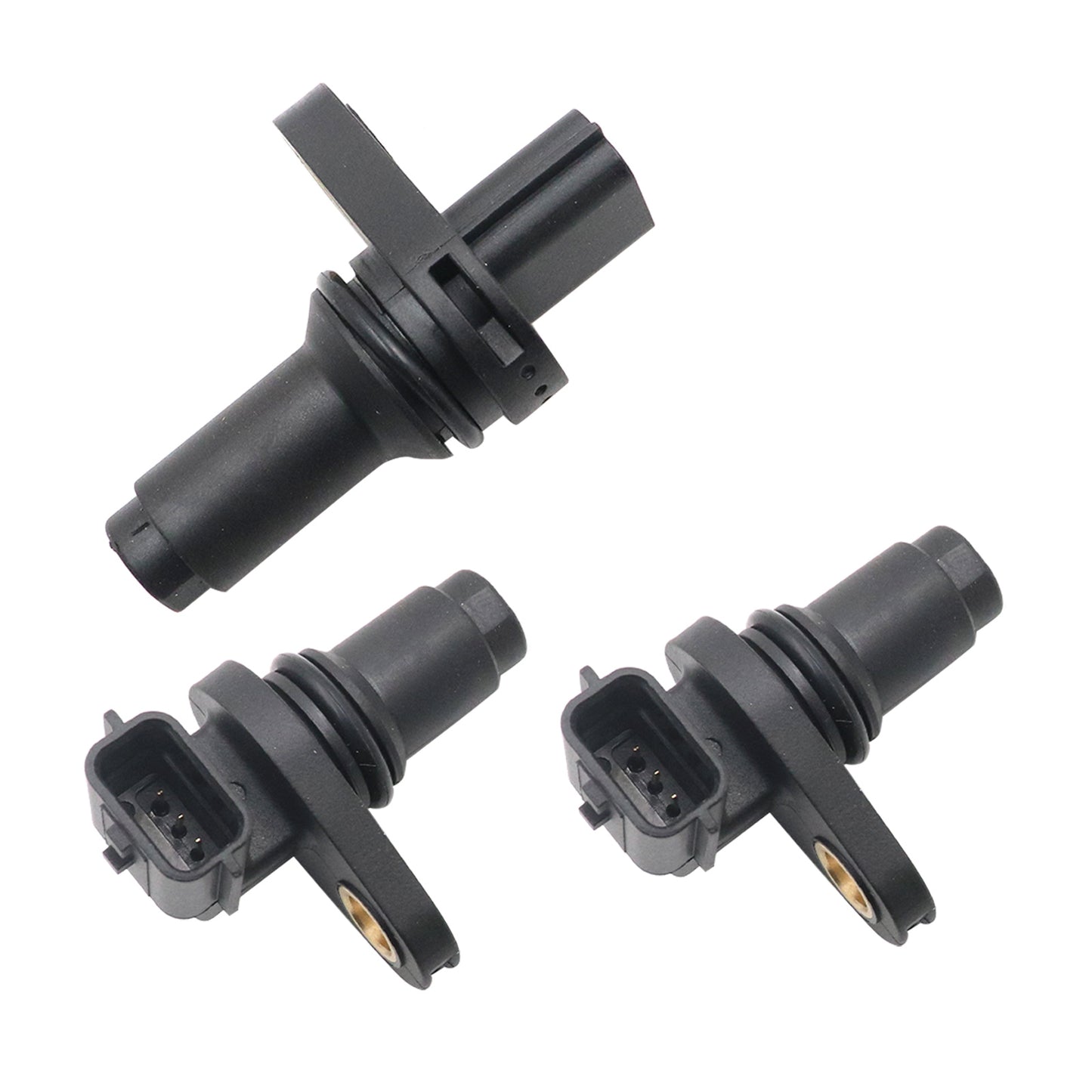 For Nissan Rogue 17-19 L4 2.0L 2x Camshaft & 1x Crankshaft Position Sensor