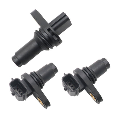 For Nissan Rogue 17-19 L4 2.0L 2x Camshaft & 1x Crankshaft Position Sensor