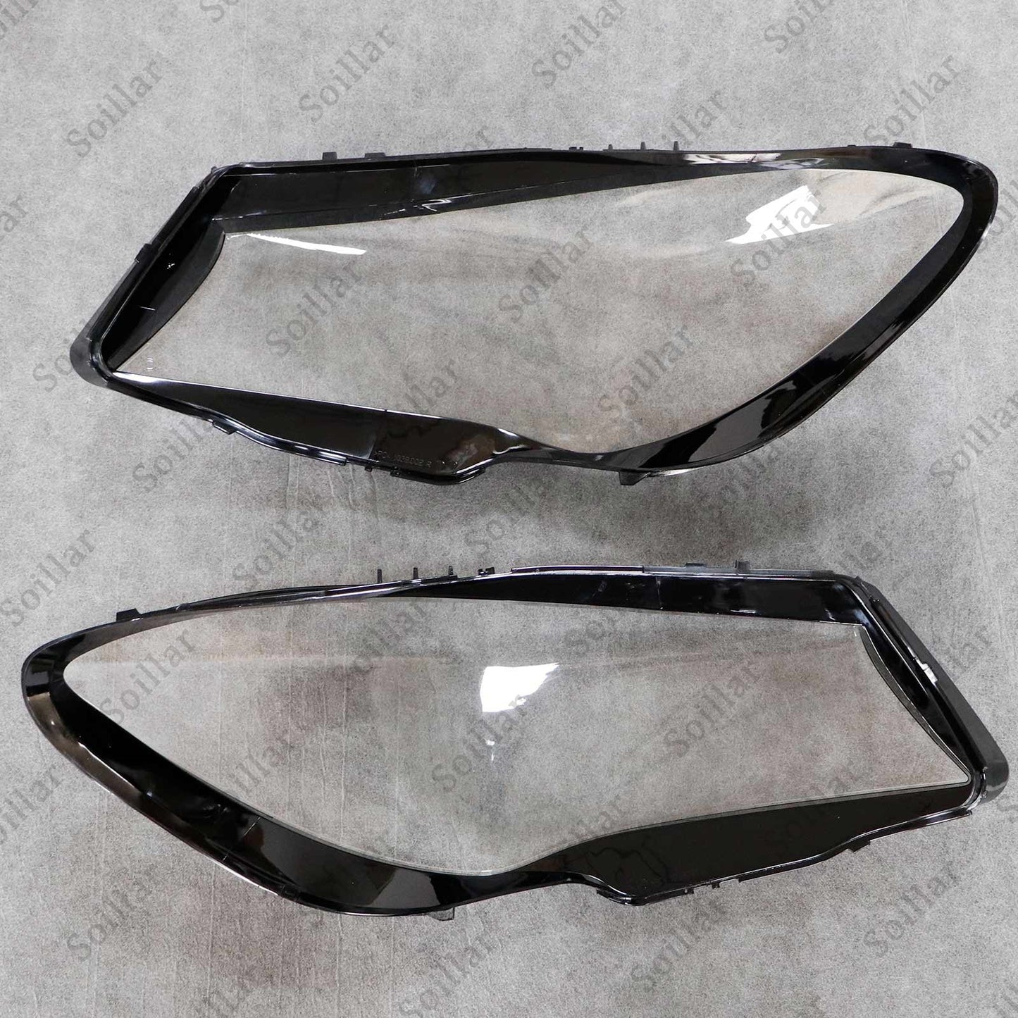 A Pair Headlight Clear Lens Cover For 2016-2019 Mercedes-Benz W117 CLA250 CLA45