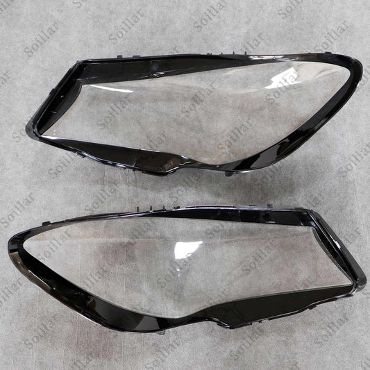 A Pair Headlight Clear Lens Cover For 2016-2019 Mercedes-Benz W117 CLA250 CLA45