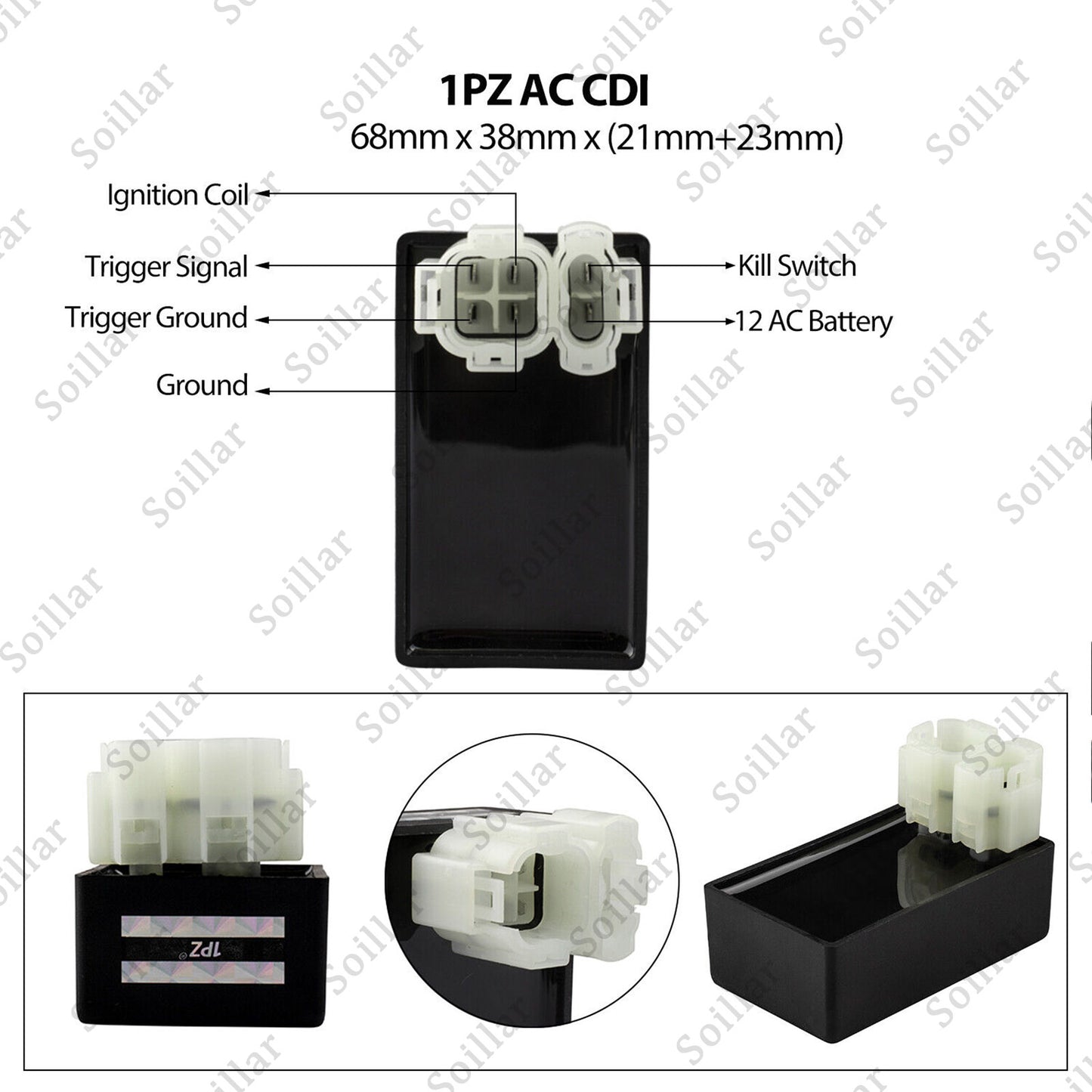 Ignition Coil CDI Box for Honda ATV ATC XR XL CRF TRX 50cc 70cc 125cc 250cc