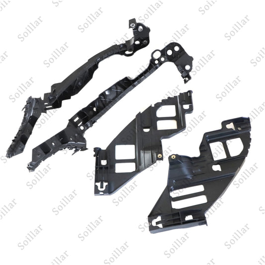 4Pcs For 2010-2013 Volkswagen Golf GTI Black Bumper Bracket Left+Right