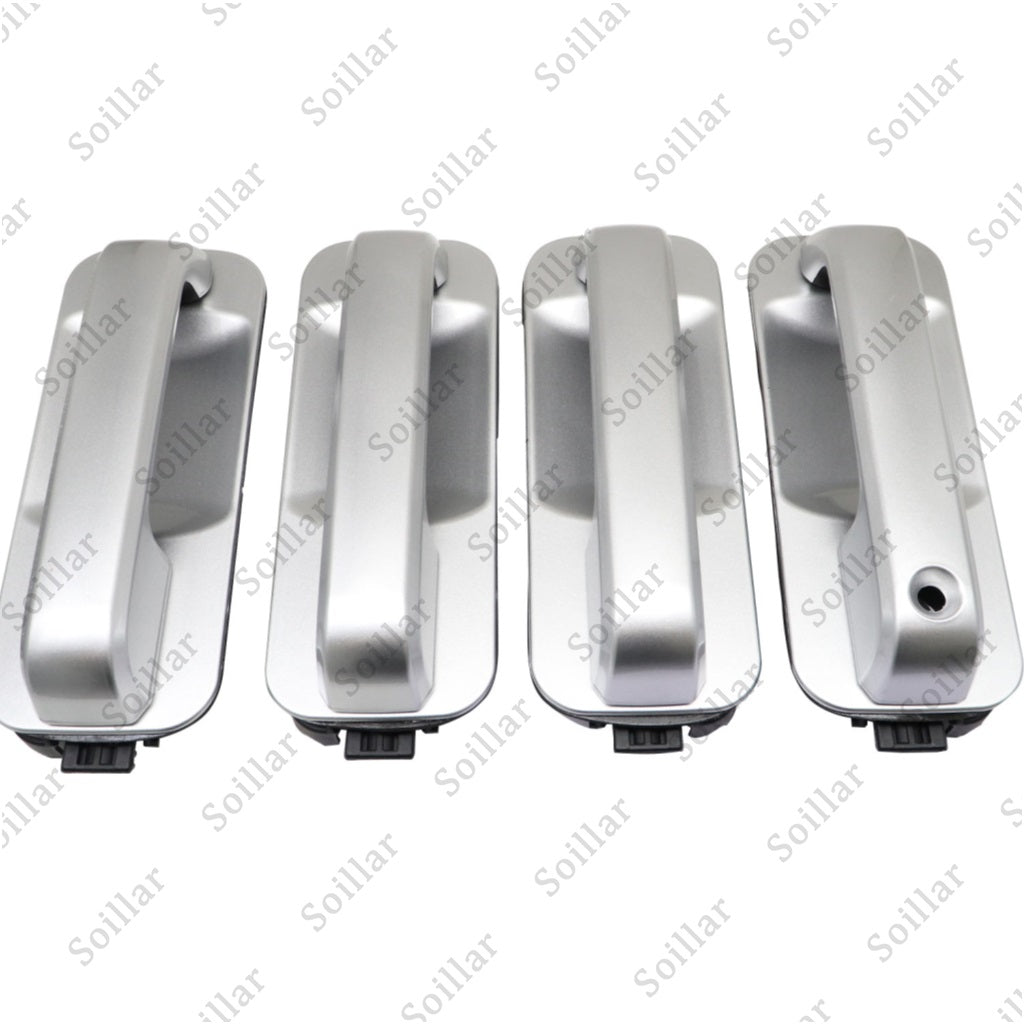 4Pcs Fits 2015-2020 Ford F-150 F150 Ingot Silver Door Handles Front and Rear Set