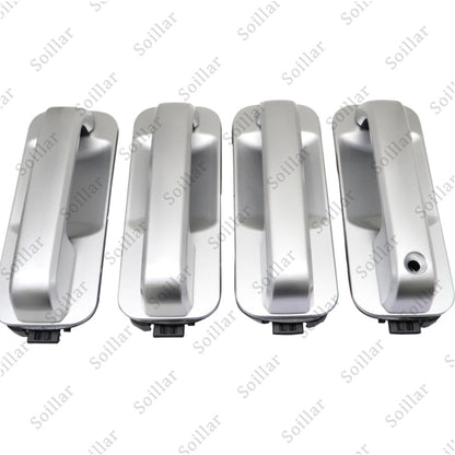 4Pcs Fits 2015-2020 Ford F-150 F150 Ingot Silver Door Handles Front and Rear Set