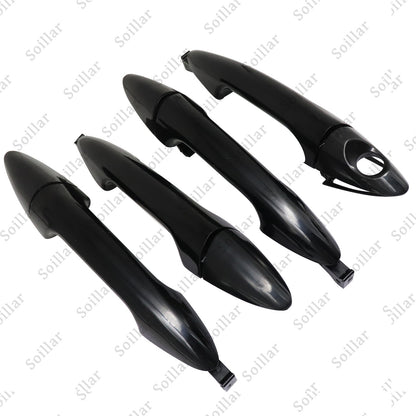 4X Exterior Door Handle Front Rear Left Right For Hyundai Accent 2012-2017