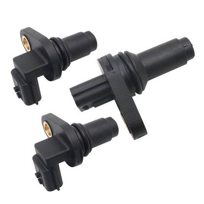 For Nissan Rogue 17-19 L4 2.0L 2x Camshaft & 1x Crankshaft Position Sensor
