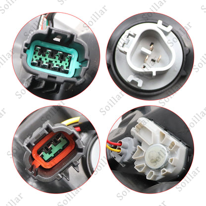 Headlight LED Left Driver Side Headlamp Assembly For 2014 2015 2016 Nissan Rogue