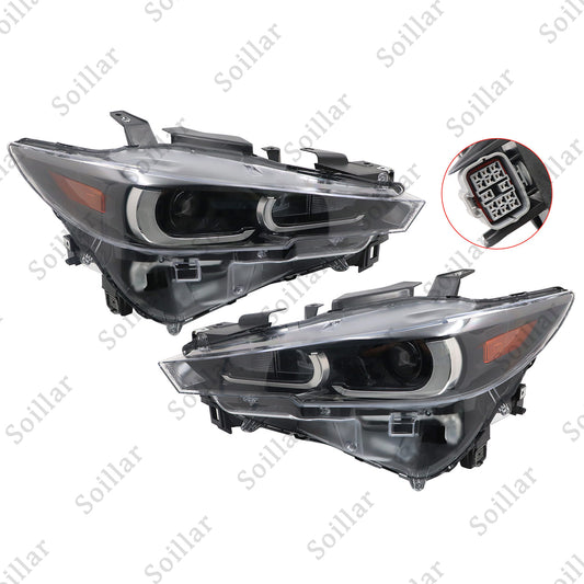 2Pcs For 2022-2024 Mazda CX-5 Non-AFS Model Full LED Left + Right Side Headlight