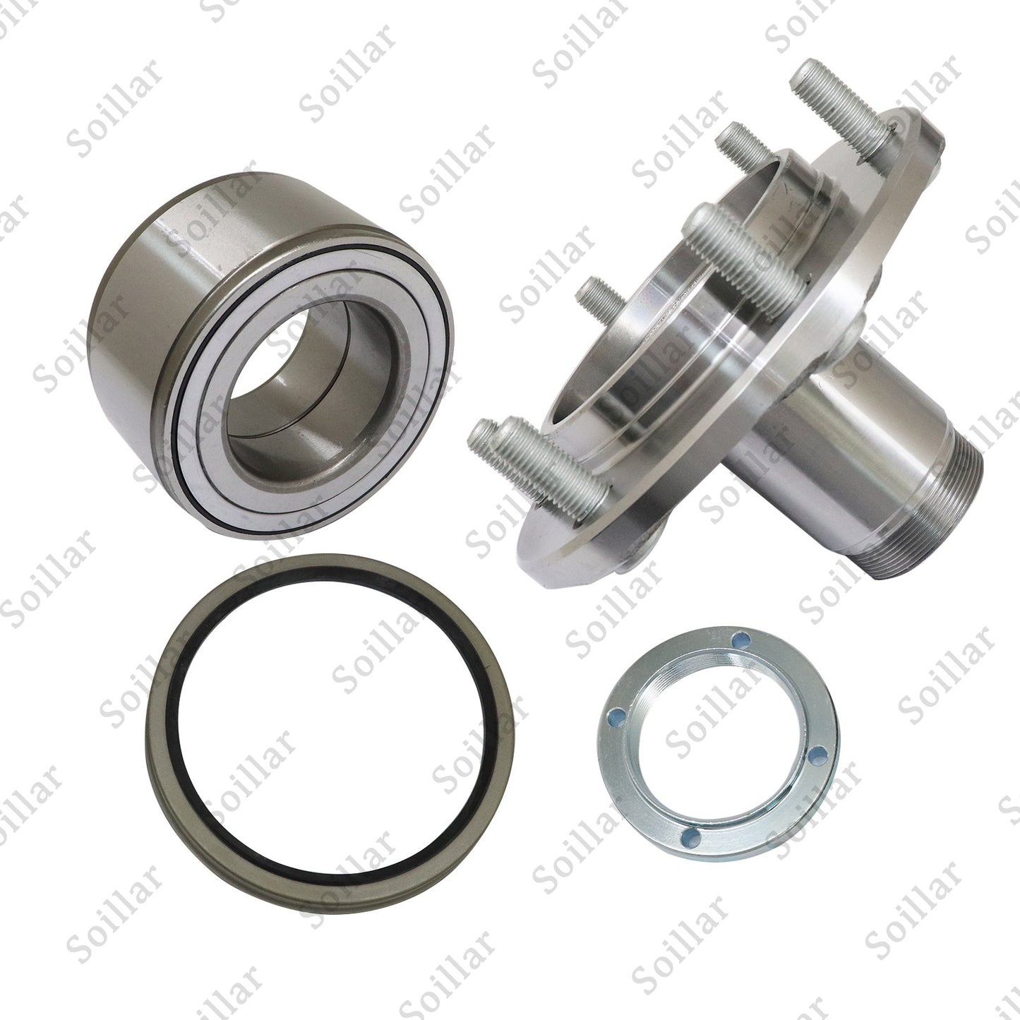 2PCS Front Wheel Hub Bearing Kit w/ Seal Fit 4Runner Sequoia Tundra Tacoma 2WD