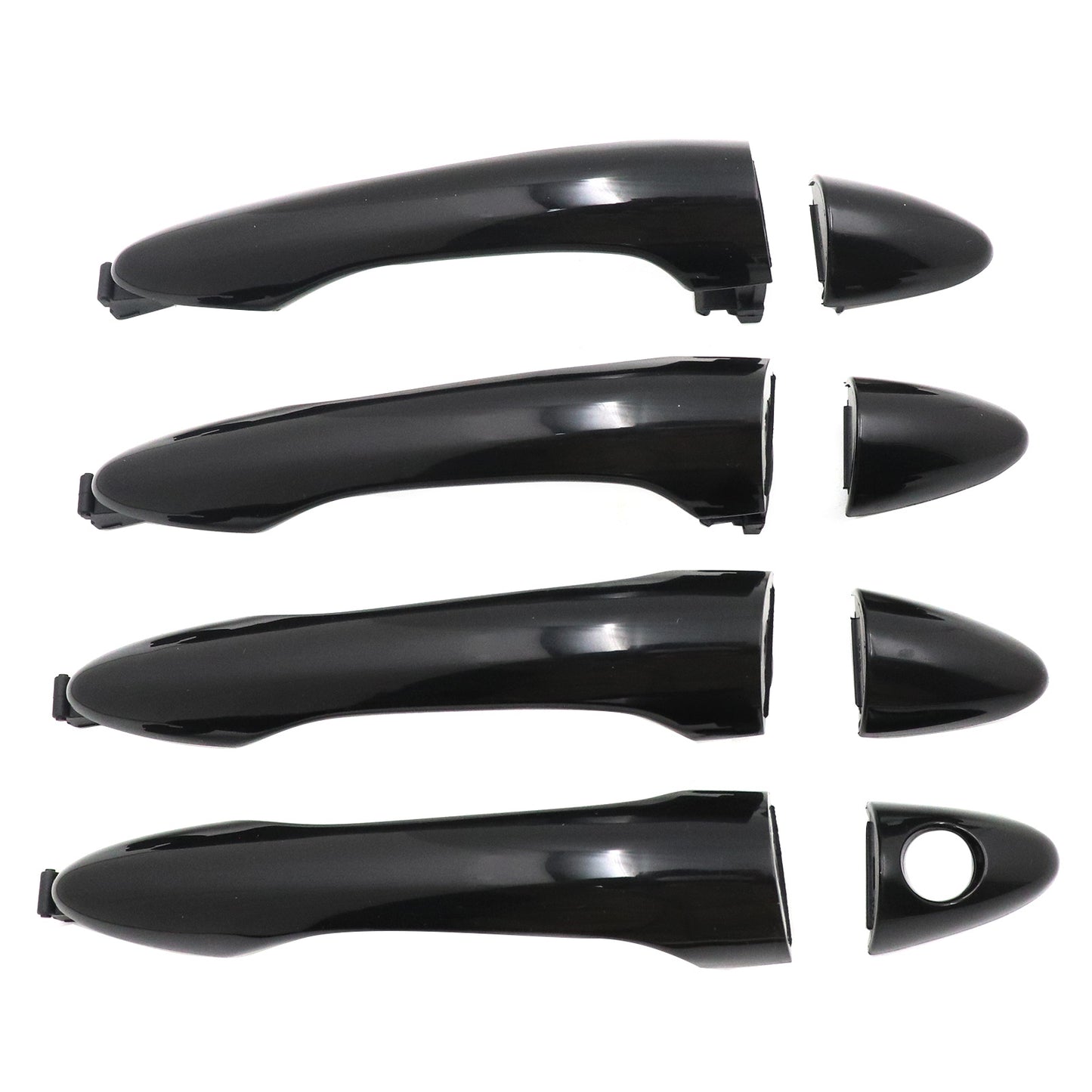Front Rear Left Right Set of 4 For Kia Exterior Outside Door Handle Primed Black