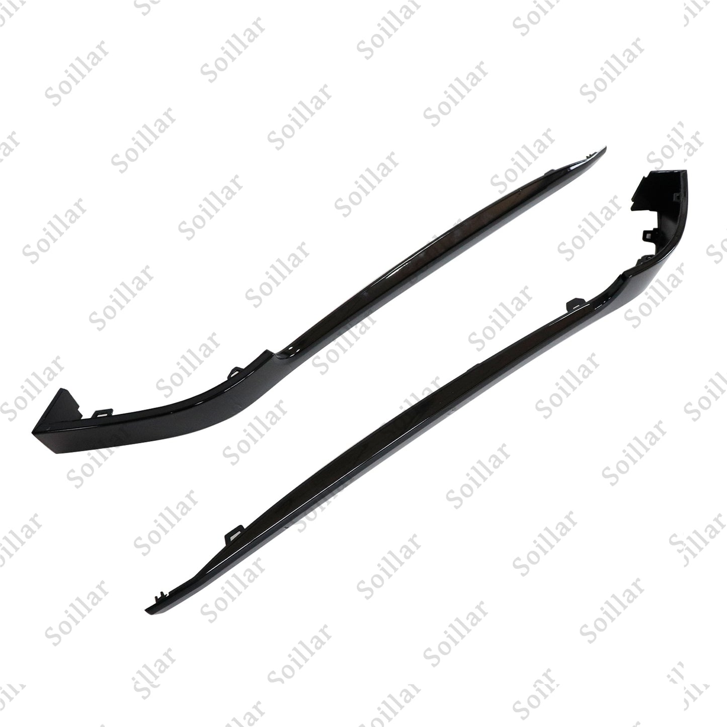 2PC Black Rear Door Side Body Molding Trim Strip For Range Rover L405 2013-2022