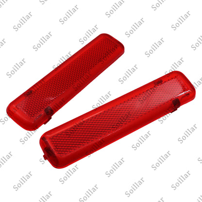L& R Rear Inside Door Trim Reflector For Silverado Sierra Crew Cab Pickup 03-07