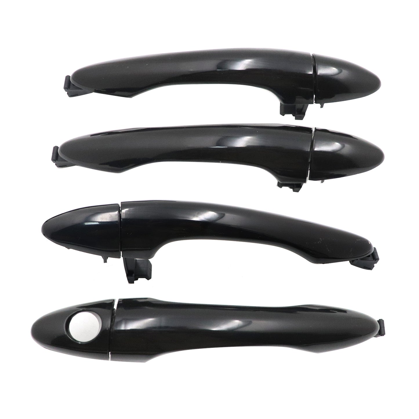 Front Rear Left Right Set of 4 For Kia Exterior Outside Door Handle Primed Black