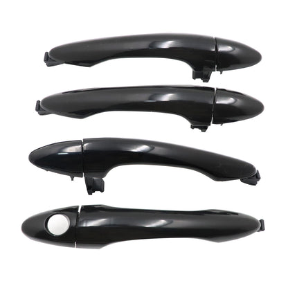 Front Rear Left Right Set of 4 For Kia Exterior Outside Door Handle Primed Black