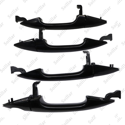 4X Exterior Door Handle Front Rear Left Right For Hyundai Accent 2012-2017
