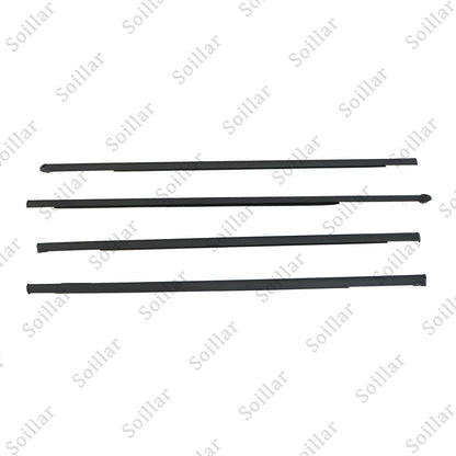 Outer Weatherstrip Door Belt Rubber Set Fits Honda Civic 4D Sedan 1992-1995