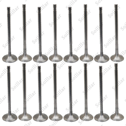 8x Intake Valves + 8x Exhaust Valves For Mercedes M271 W204 W212 C200 C250 E200