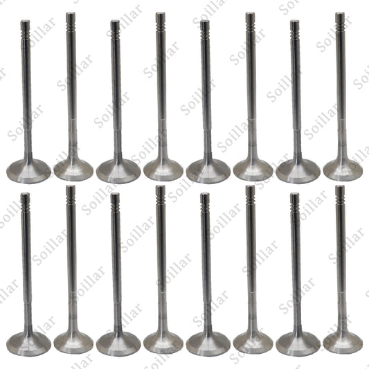 8x Intake Valves + 8x Exhaust Valves For Mercedes M271 W204 W212 C200 C250 E200