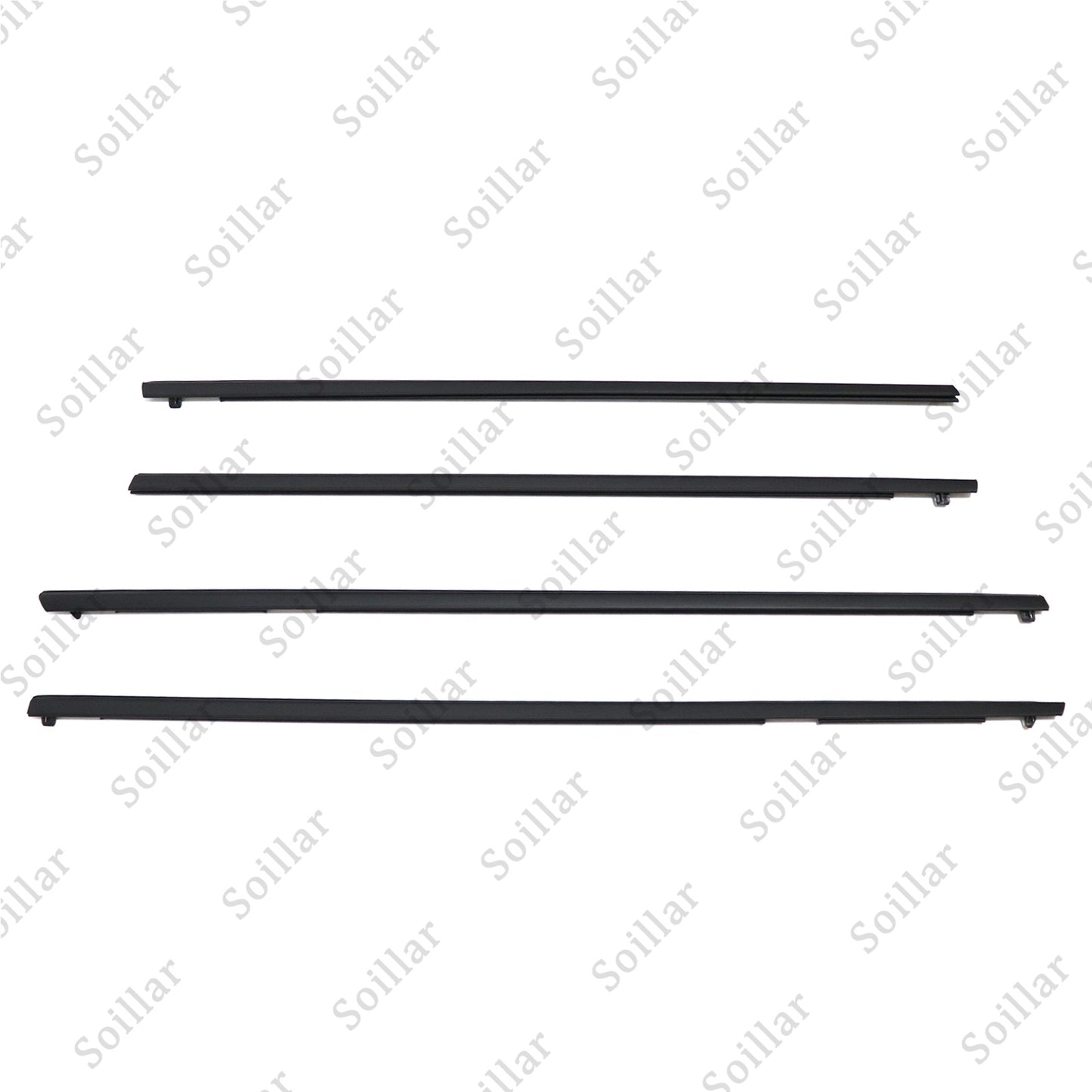 4pcs For 08-09 Pontiac G8 GT Lower Door Window Reveal Molding Weatherstrip Set