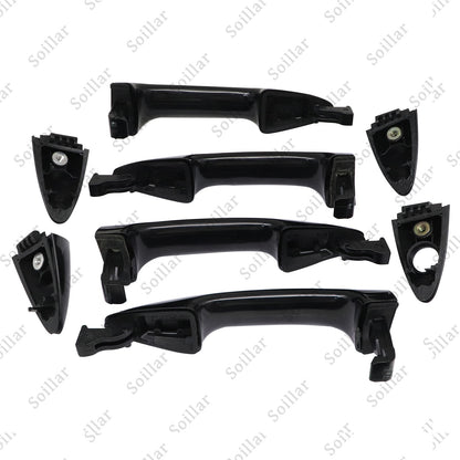 4X Exterior Door Handle Front Rear Left Right For Hyundai Accent 2012-2017