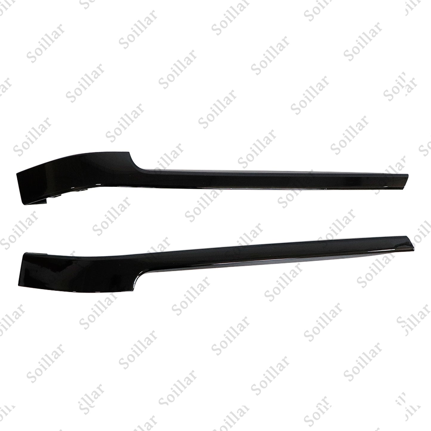 2PC Black Rear Door Side Body Molding Trim Strip For Range Rover L405 2013-2022
