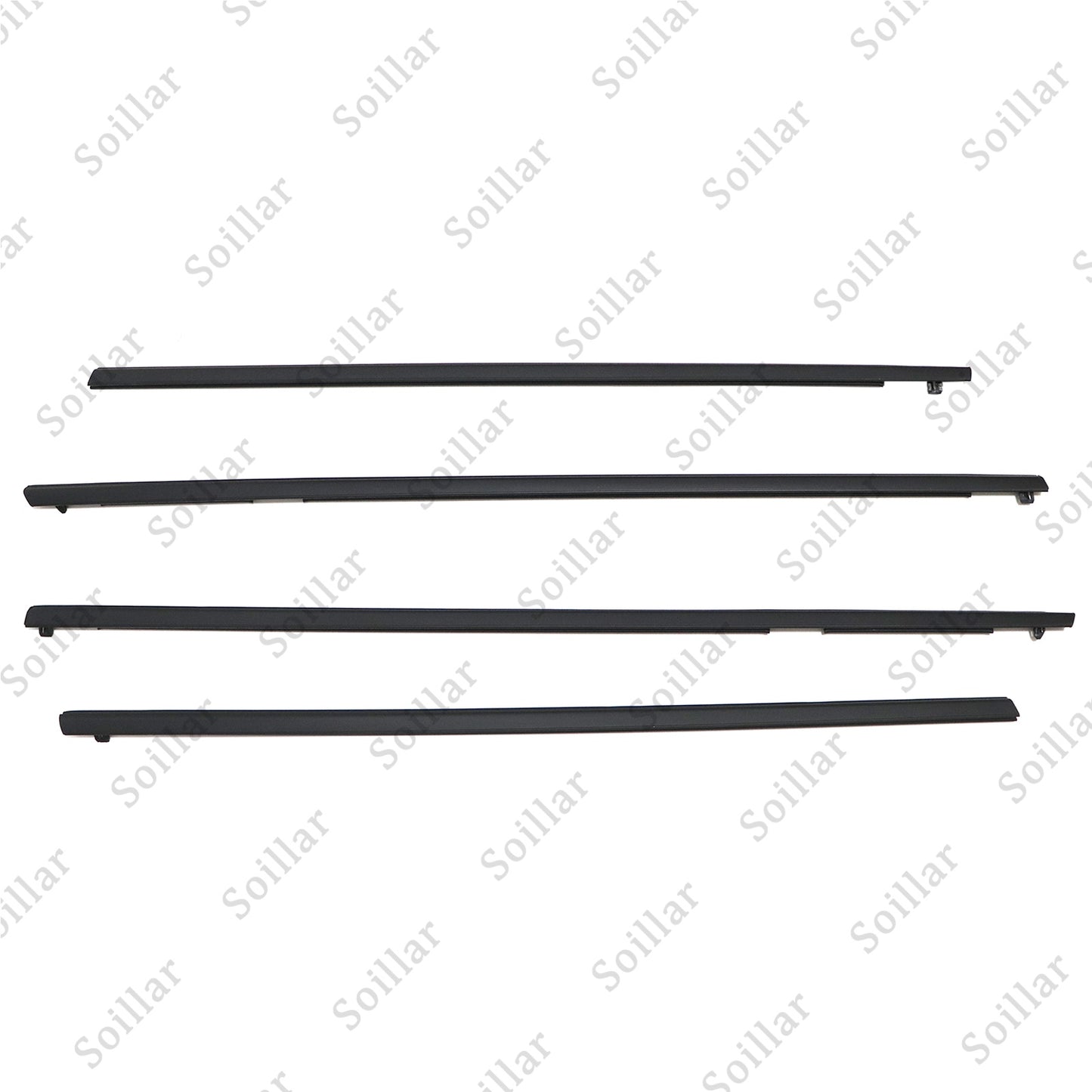 4pcs For 08-09 Pontiac G8 GT Lower Door Window Reveal Molding Weatherstrip Set