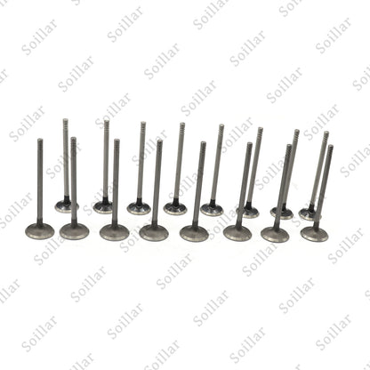 16PCS Intake Exhaust Valves Fit For 2011-2019 Buick Cadillac Chevrolet 1.4L DOHC
