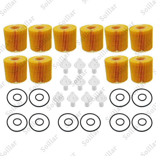 10x Engine Oil Filter Kit for Toyota Camry Sienna Highlander RAV4 2.5L 2.7L 3.5L